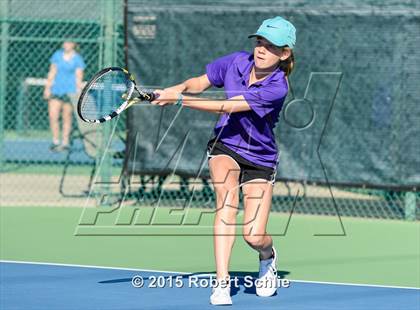 Thumbnail 1 in Oakland Tech vs. Pleasant Valley (NorCal Regional Girls Tennis Championships) photogallery.