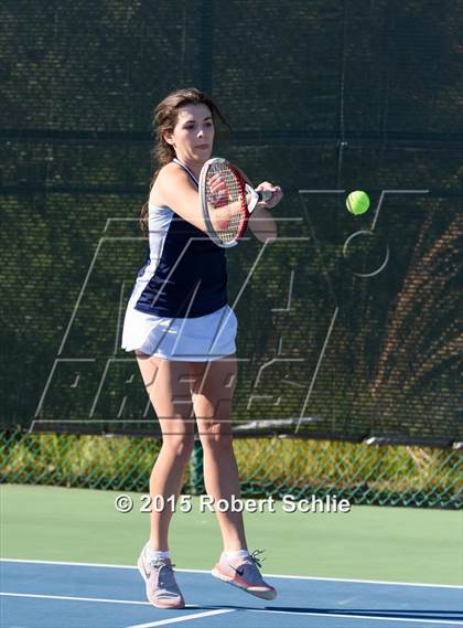 Thumbnail 3 in Oakland Tech vs. Pleasant Valley (NorCal Regional Girls Tennis Championships) photogallery.