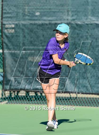 Thumbnail 2 in Oakland Tech vs. Pleasant Valley (NorCal Regional Girls Tennis Championships) photogallery.