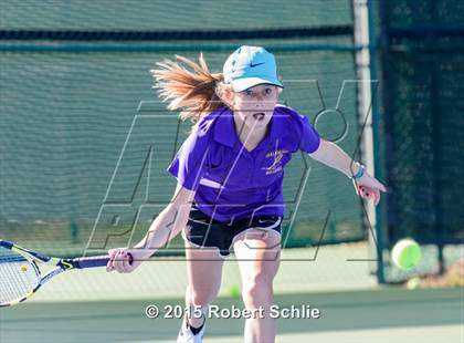 Thumbnail 2 in Oakland Tech vs. Pleasant Valley (NorCal Regional Girls Tennis Championships) photogallery.