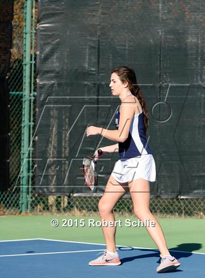 Thumbnail 3 in Oakland Tech vs. Pleasant Valley (NorCal Regional Girls Tennis Championships) photogallery.