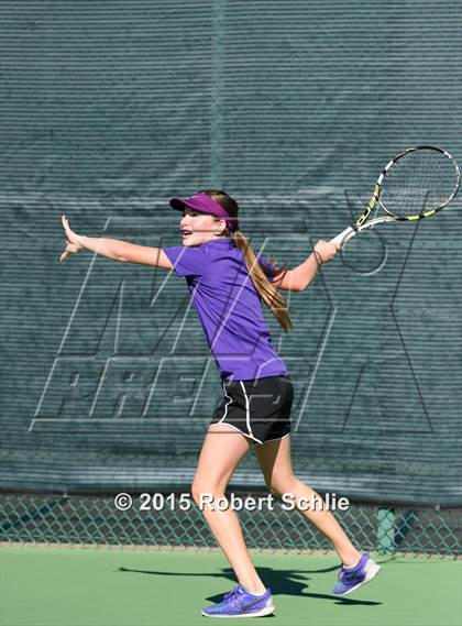 Thumbnail 1 in Oakland Tech vs. Pleasant Valley (NorCal Regional Girls Tennis Championships) photogallery.