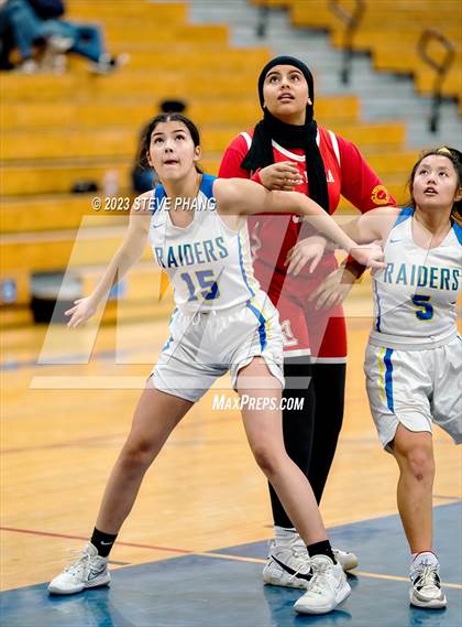 Thumbnail 2 in Mira Loma vs. River City (Viking Tournament) photogallery.