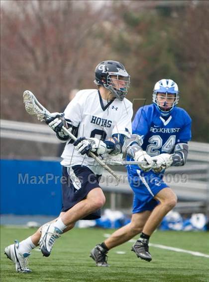 Thumbnail 1 in Rockhurst vs. Georgetown Prep (Jesuit Lacrosse Classic) photogallery.