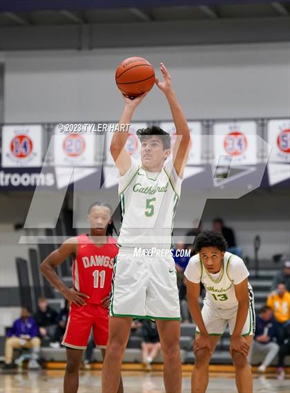 Thumbnail 3 in Cathedral vs. Evansville Bosse (Sneakers for Santa Shootout) photogallery.