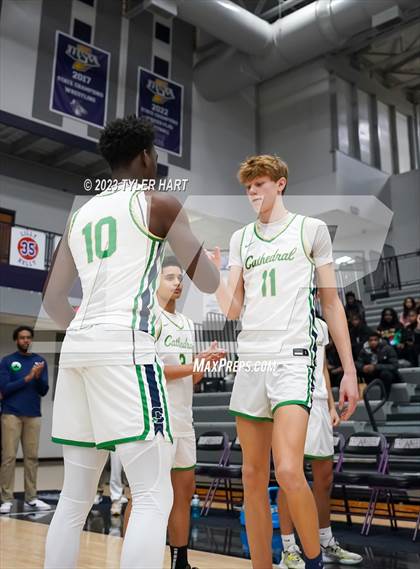 Thumbnail 2 in Cathedral vs. Evansville Bosse (Sneakers for Santa Shootout) photogallery.