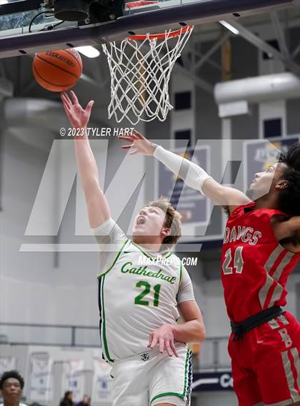Thumbnail 2 in Cathedral vs. Evansville Bosse (Sneakers for Santa Shootout) photogallery.