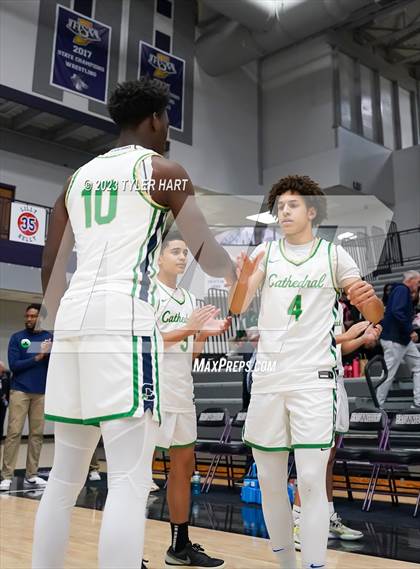 Thumbnail 1 in Cathedral vs. Evansville Bosse (Sneakers for Santa Shootout) photogallery.