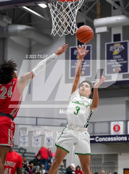 Thumbnail 1 in Cathedral vs. Evansville Bosse (Sneakers for Santa Shootout) photogallery.
