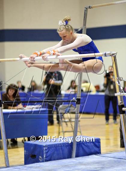 Thumbnail 2 in CHSAA Gymnastics Championships (Day 2, 5A and 4A) photogallery.