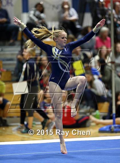 Thumbnail 1 in CHSAA Gymnastics Championships (Day 2, 5A and 4A) photogallery.