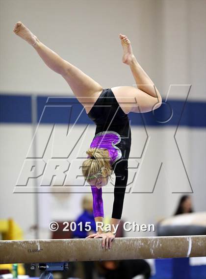 Thumbnail 1 in CHSAA Gymnastics Championships (Day 2, 5A and 4A) photogallery.