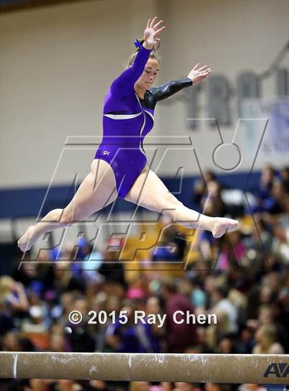 Thumbnail 2 in CHSAA Gymnastics Championships (Day 2, 5A and 4A) photogallery.