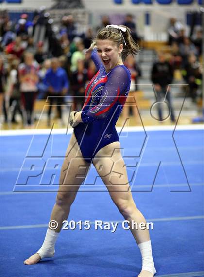 Thumbnail 1 in CHSAA Gymnastics Championships (Day 2, 5A and 4A) photogallery.