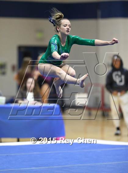Thumbnail 2 in CHSAA Gymnastics Championships (Day 2, 5A and 4A) photogallery.