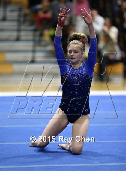 Thumbnail 2 in CHSAA Gymnastics Championships (Day 2, 5A and 4A) photogallery.