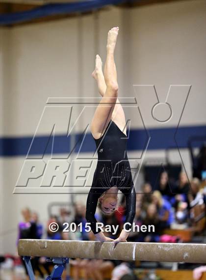Thumbnail 1 in CHSAA Gymnastics Championships (Day 2, 5A and 4A) photogallery.