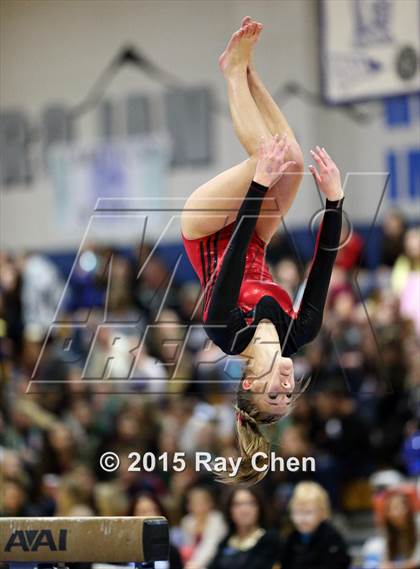 Thumbnail 1 in CHSAA Gymnastics Championships (Day 2, 5A and 4A) photogallery.