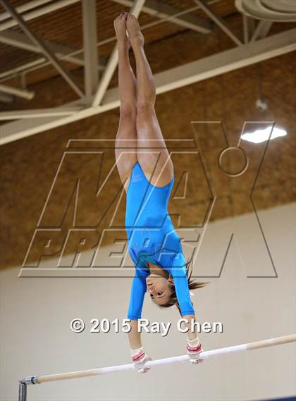 Thumbnail 2 in CHSAA Gymnastics Championships (Day 2, 5A and 4A) photogallery.