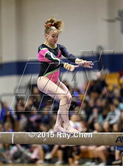 Thumbnail 2 in CHSAA Gymnastics Championships (Day 2, 5A and 4A) photogallery.