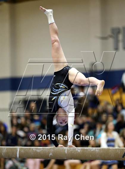 Thumbnail 1 in CHSAA Gymnastics Championships (Day 2, 5A and 4A) photogallery.