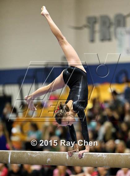 Thumbnail 1 in CHSAA Gymnastics Championships (Day 2, 5A and 4A) photogallery.