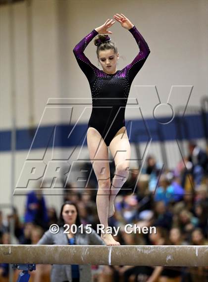 Thumbnail 2 in CHSAA Gymnastics Championships (Day 2, 5A and 4A) photogallery.