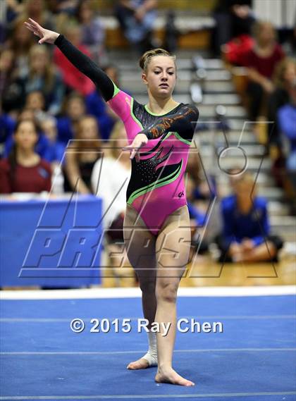 Thumbnail 1 in CHSAA Gymnastics Championships (Day 2, 5A and 4A) photogallery.