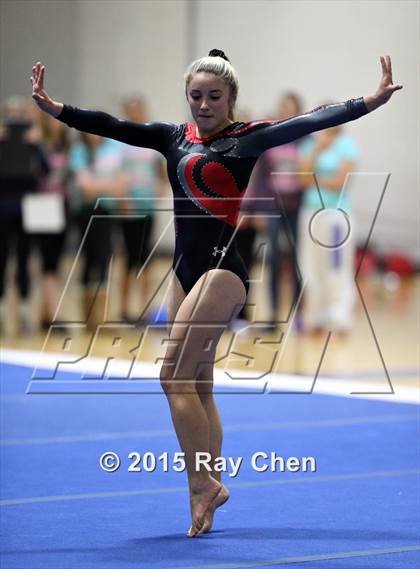 Thumbnail 2 in CHSAA Gymnastics Championships (Day 2, 5A and 4A) photogallery.