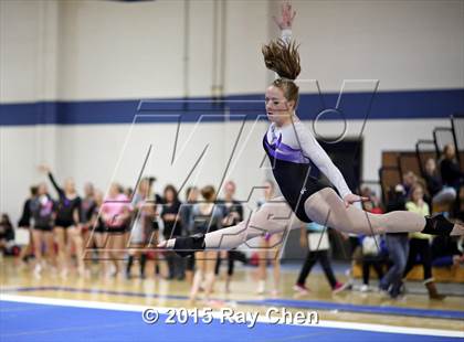 Thumbnail 1 in CHSAA Gymnastics Championships (Day 2, 5A and 4A) photogallery.