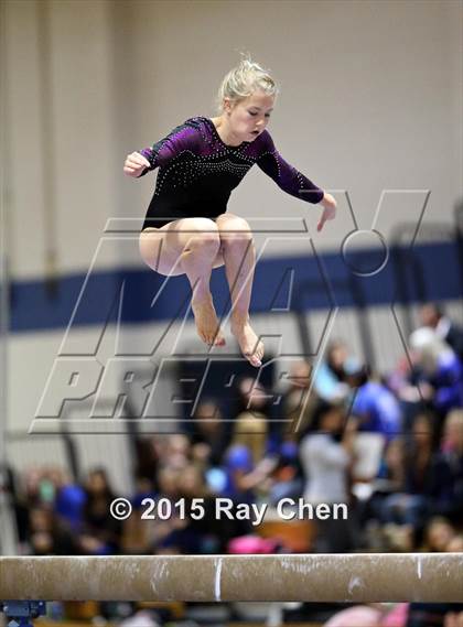 Thumbnail 1 in CHSAA Gymnastics Championships (Day 2, 5A and 4A) photogallery.