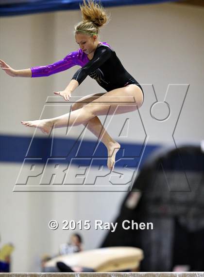 Thumbnail 1 in CHSAA Gymnastics Championships (Day 2, 5A and 4A) photogallery.