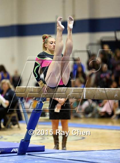 Thumbnail 1 in CHSAA Gymnastics Championships (Day 2, 5A and 4A) photogallery.