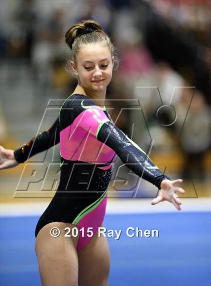 Thumbnail 1 in CHSAA Gymnastics Championships (Day 2, 5A and 4A) photogallery.