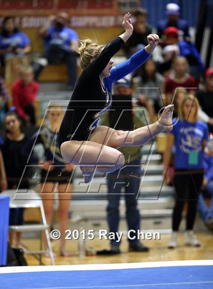 Thumbnail 2 in CHSAA Gymnastics Championships (Day 2, 5A and 4A) photogallery.