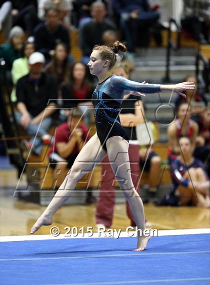 Thumbnail 2 in CHSAA Gymnastics Championships (Day 2, 5A and 4A) photogallery.