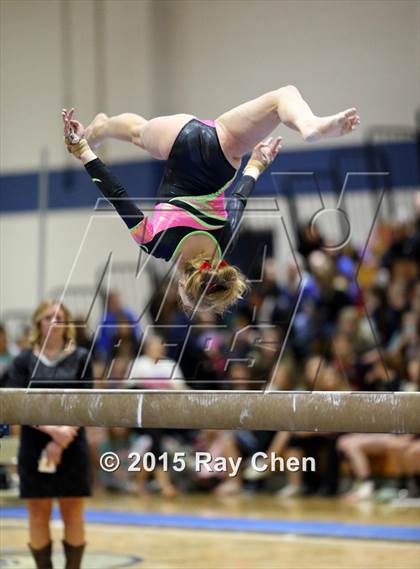 Thumbnail 1 in CHSAA Gymnastics Championships (Day 2, 5A and 4A) photogallery.