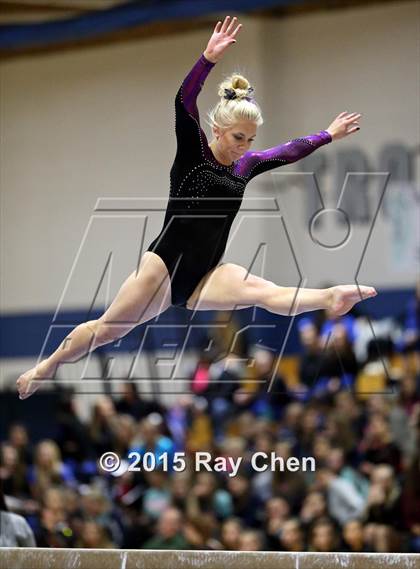 Thumbnail 2 in CHSAA Gymnastics Championships (Day 2, 5A and 4A) photogallery.