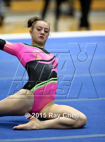 Thumbnail 1 in CHSAA Gymnastics Championships (Day 2, 5A and 4A) photogallery.