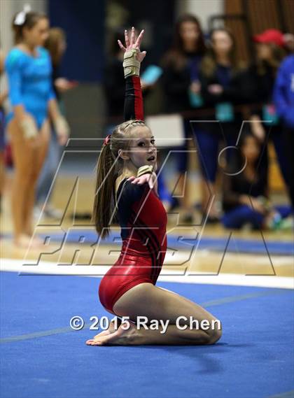 Thumbnail 1 in CHSAA Gymnastics Championships (Day 2, 5A and 4A) photogallery.