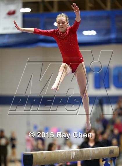 Thumbnail 3 in CHSAA Gymnastics Championships (Day 2, 5A and 4A) photogallery.