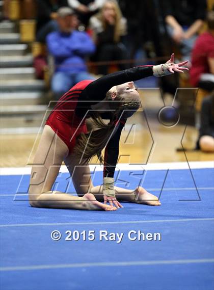 Thumbnail 2 in CHSAA Gymnastics Championships (Day 2, 5A and 4A) photogallery.