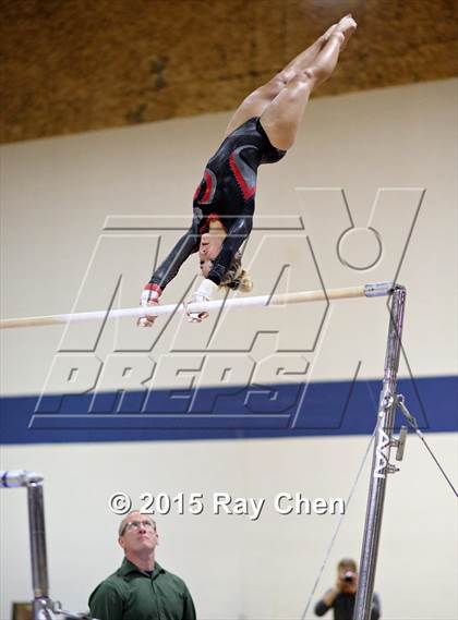 Thumbnail 1 in CHSAA Gymnastics Championships (Day 2, 5A and 4A) photogallery.