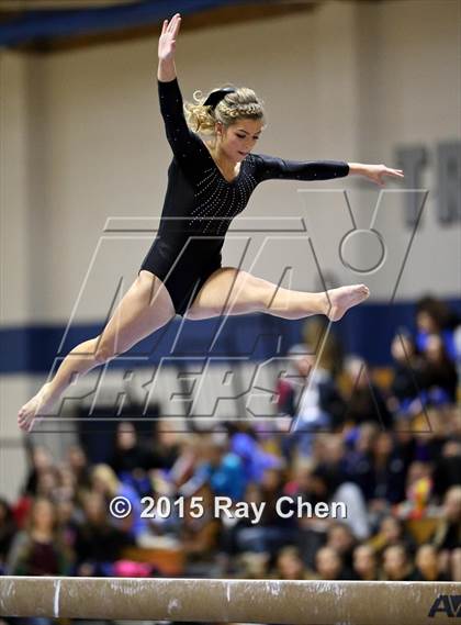 Thumbnail 1 in CHSAA Gymnastics Championships (Day 2, 5A and 4A) photogallery.