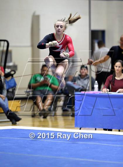 Thumbnail 1 in CHSAA Gymnastics Championships (Day 2, 5A and 4A) photogallery.