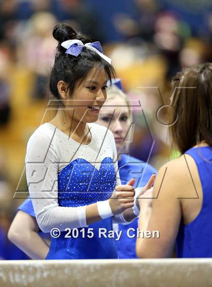 Thumbnail 2 in CHSAA Gymnastics Championships (Day 2, 5A and 4A) photogallery.