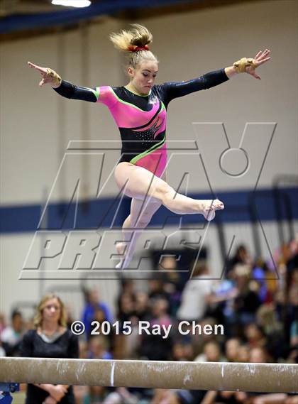 Thumbnail 1 in CHSAA Gymnastics Championships (Day 2, 5A and 4A) photogallery.