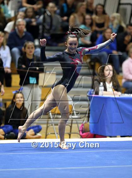 Thumbnail 1 in CHSAA Gymnastics Championships (Day 2, 5A and 4A) photogallery.