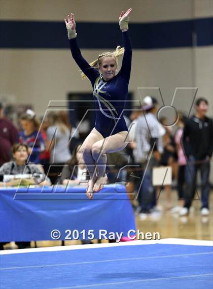 Thumbnail 1 in CHSAA Gymnastics Championships (Day 2, 5A and 4A) photogallery.