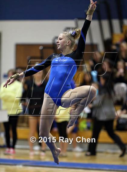 Thumbnail 1 in CHSAA Gymnastics Championships (Day 2, 5A and 4A) photogallery.
